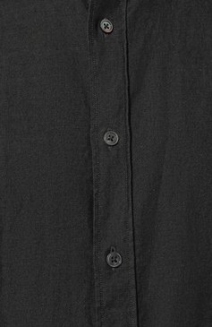 Мужская рубашка из хлопка и ка�шемира ZEGNA темно-серого цвета, арт. UCX27A6/SRF6 | Фото 5 (Манжеты: На пуговицах; Воротник: Кент; Рукава: Длинные; Случай: Повседневный; Длина (для топов): Стандартные; Материал сплава: Проставлено; Материал внешний: Хлопок; Принт: Однотонные; Драгоценные камни: Проставлено; Стили: Кэжуэл)