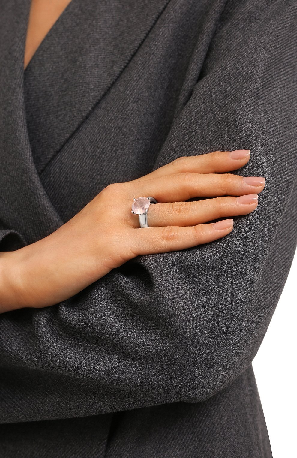 Кольцо cartoon ring с розовым кварцем MOONKA, арт. cr-r-qrz, фото 2