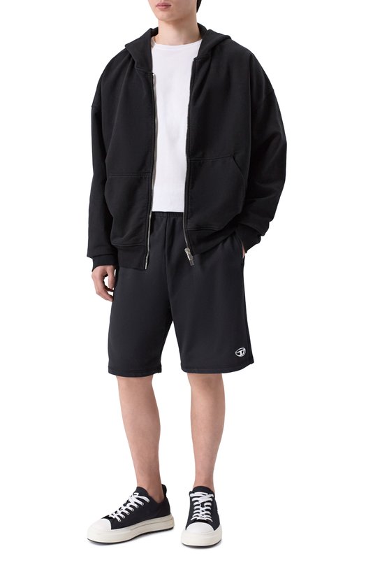 Хлопковые шорты Diesel A21795/0BKBW Чёрный  A21795/0BKBW Фото 2