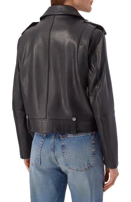 Кожаная куртка BOSS Orange 50541769 Чёрный  50541769 Фото 4