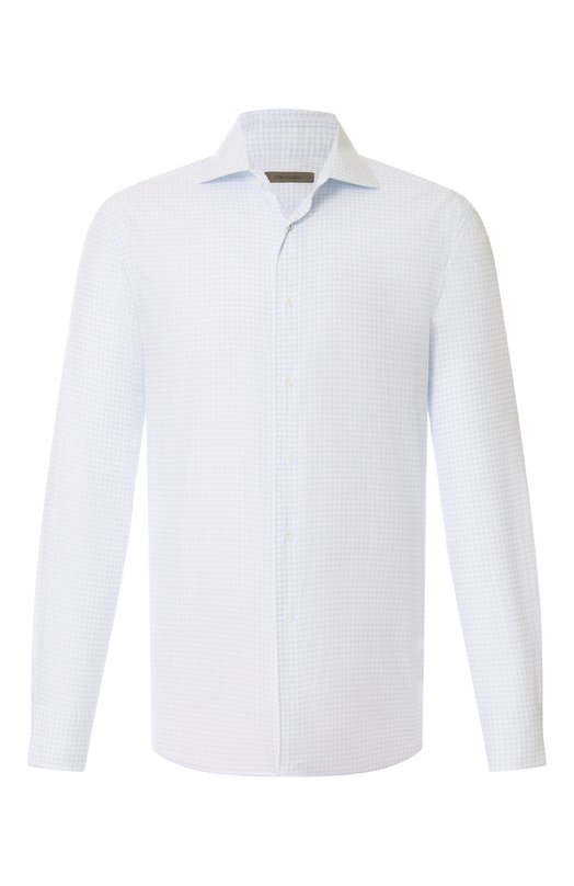 Хлопковая сорочка Corneliani 25P100-2511283 Голубой 25P100-2511283