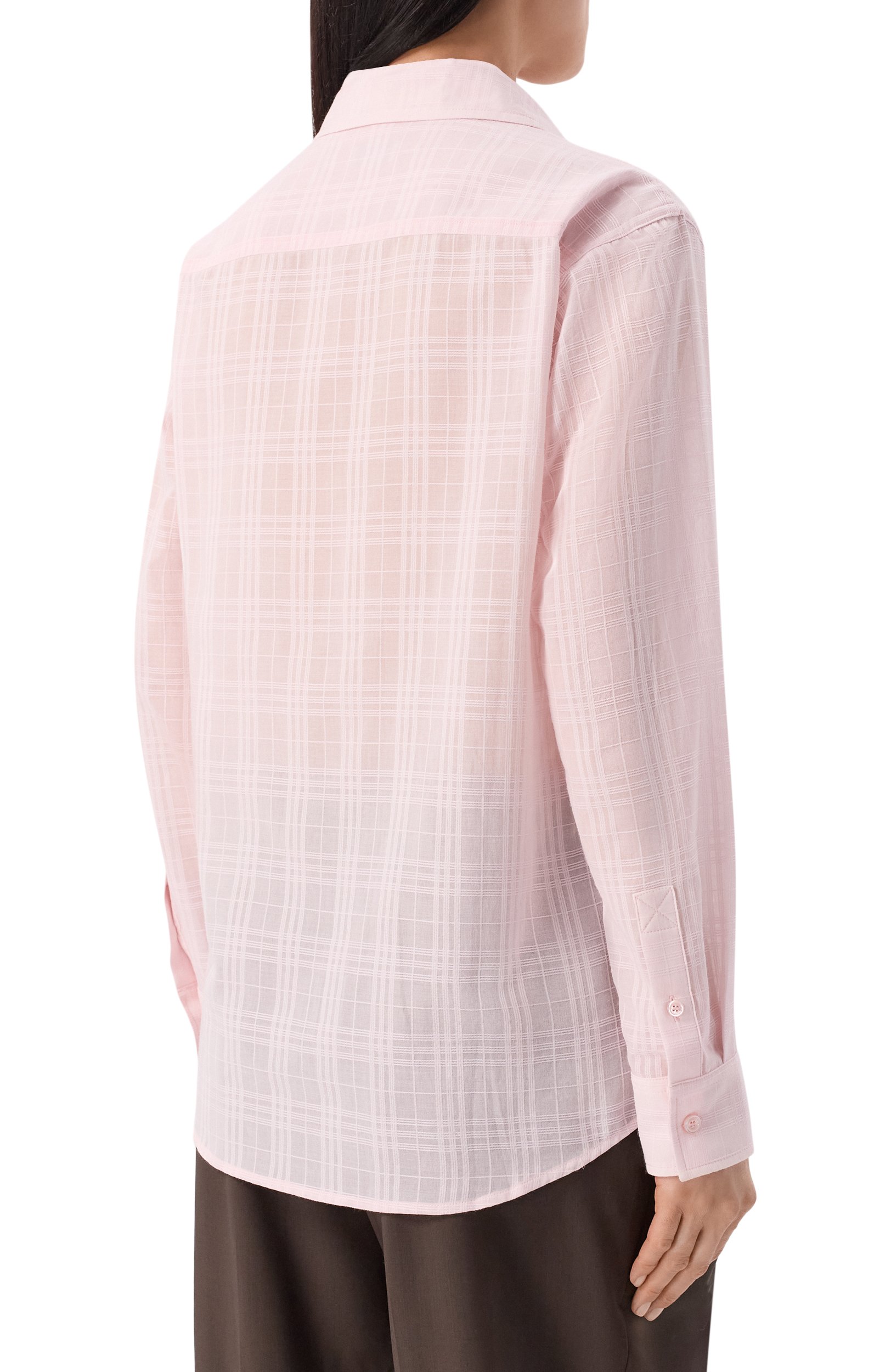 Хлопковая рубашка BURBERRY, арт. 8127757, фото 4