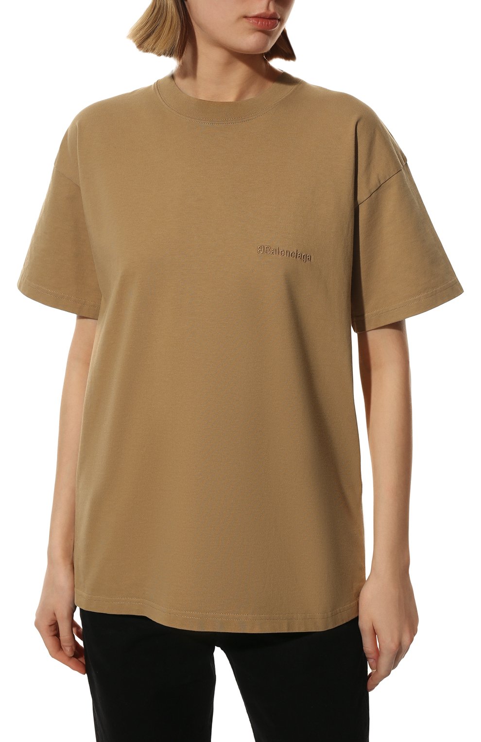 Хлопковая футболка BALENCIAGA, арт. 612965/TJV87, фото 3