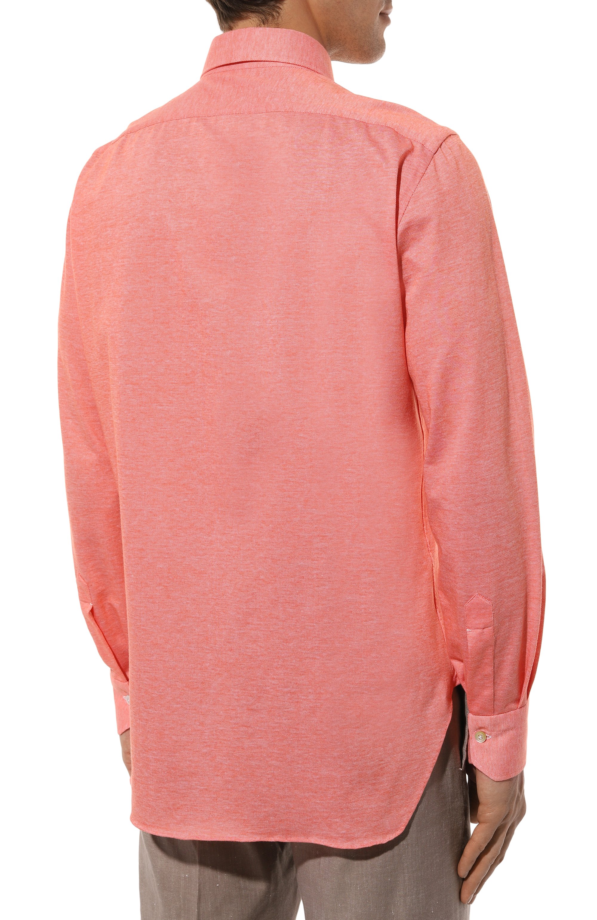 Хлопковая рубашка KITON, арт. UCIH06923, фото 4