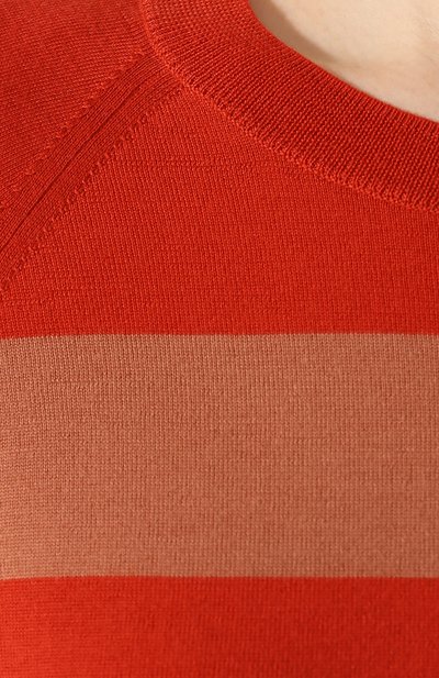 Шерстяной пуловер DRIES VAN NOTEN оранжевого цвета по цене 45500 руб., арт. 201-31213-9702, фото 5 Шерстяной пуловер DRIES VAN NOTEN, арт. 201-31213-9702, фото 5