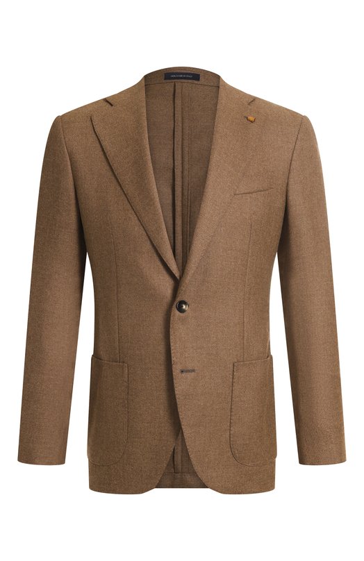 Пиджак из шерсти и кашемира Sartoria Latorre EF74/UG0505 Коричневый EF74/UG0505