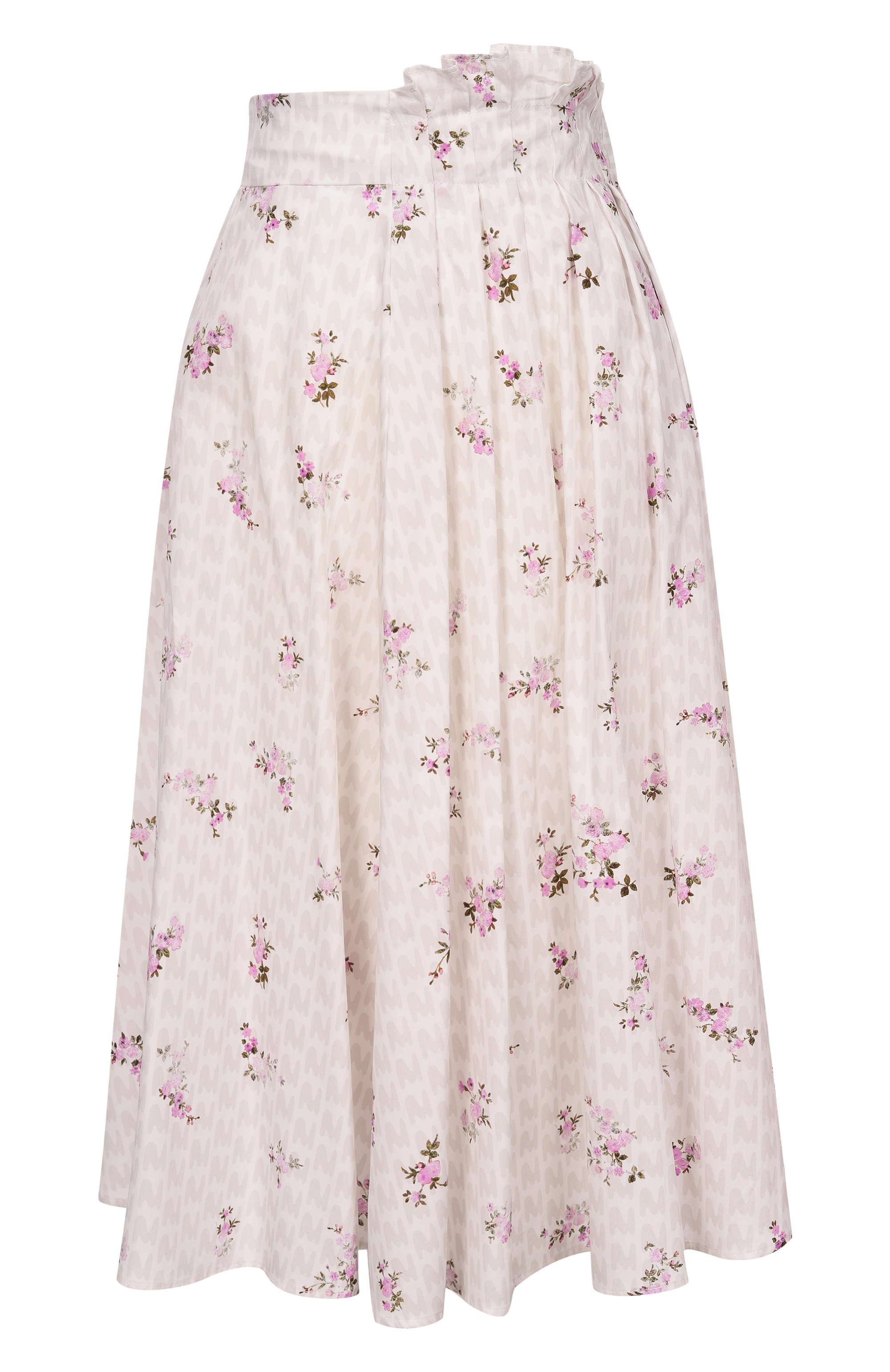 Хлопковая юбка MSGM белого цвета по цене 52000 руб., арт. 4041MDD19/267154, фото 1 Хлопковая юбка MSGM, арт. 4041MDD19/267154, фото 1