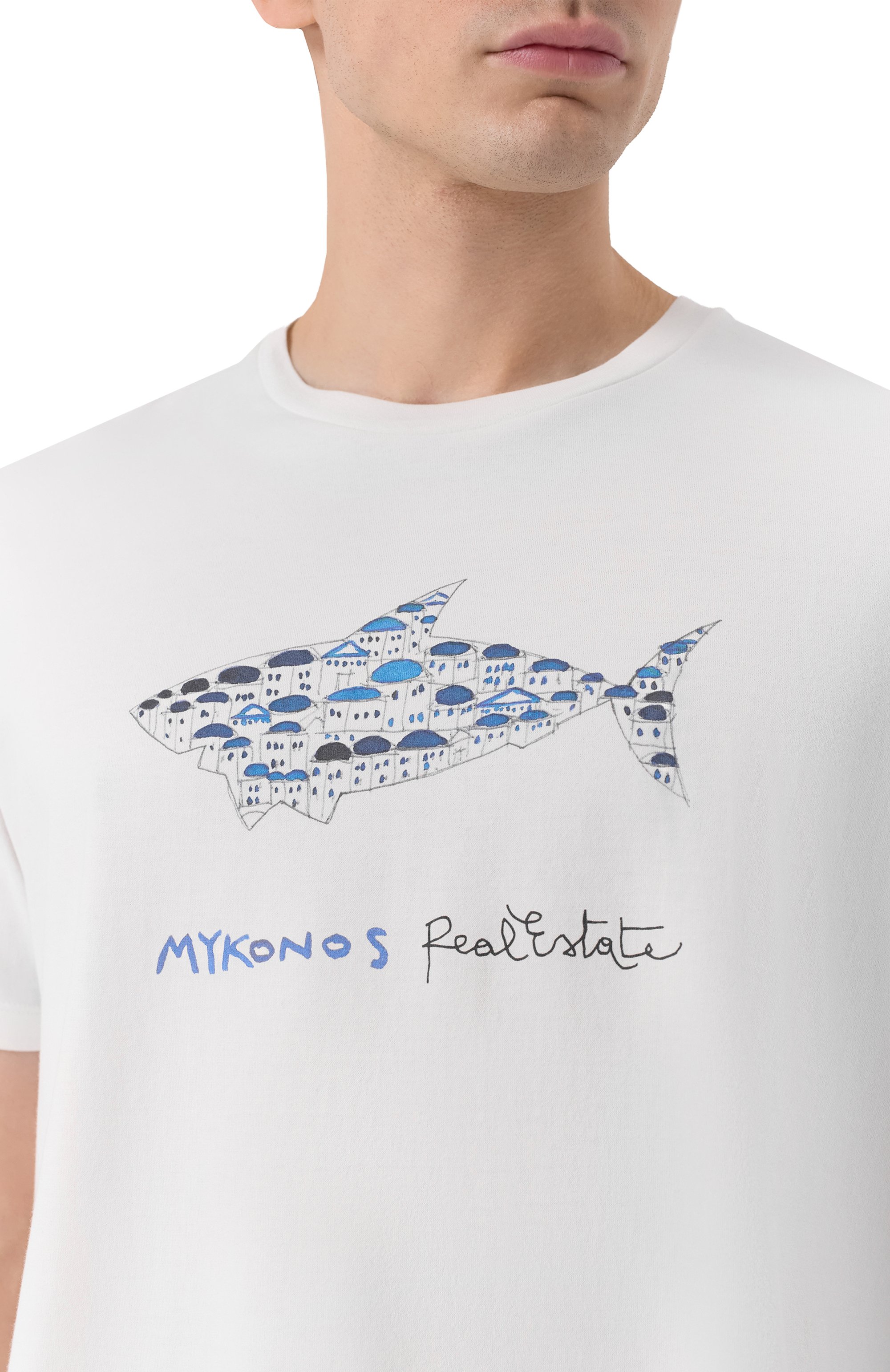 Хлопковая футболка PAUL&SHARK, арт. 26411039_001, фото 5