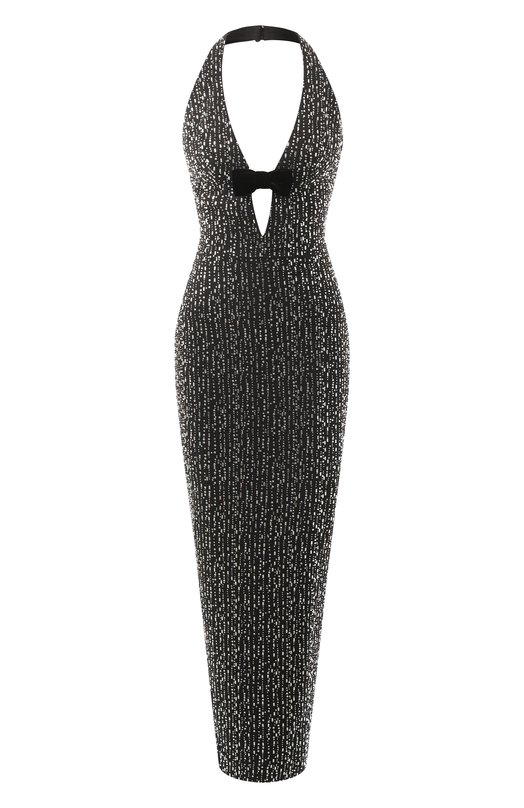 Платье с отделкой стразами Rasario RS24F086DD001 Чёрный RS24F086DD001