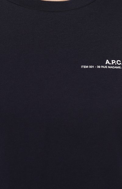 Хлопковая футболка A.P.C., арт. C0FBTF26012IAK, фото 5
