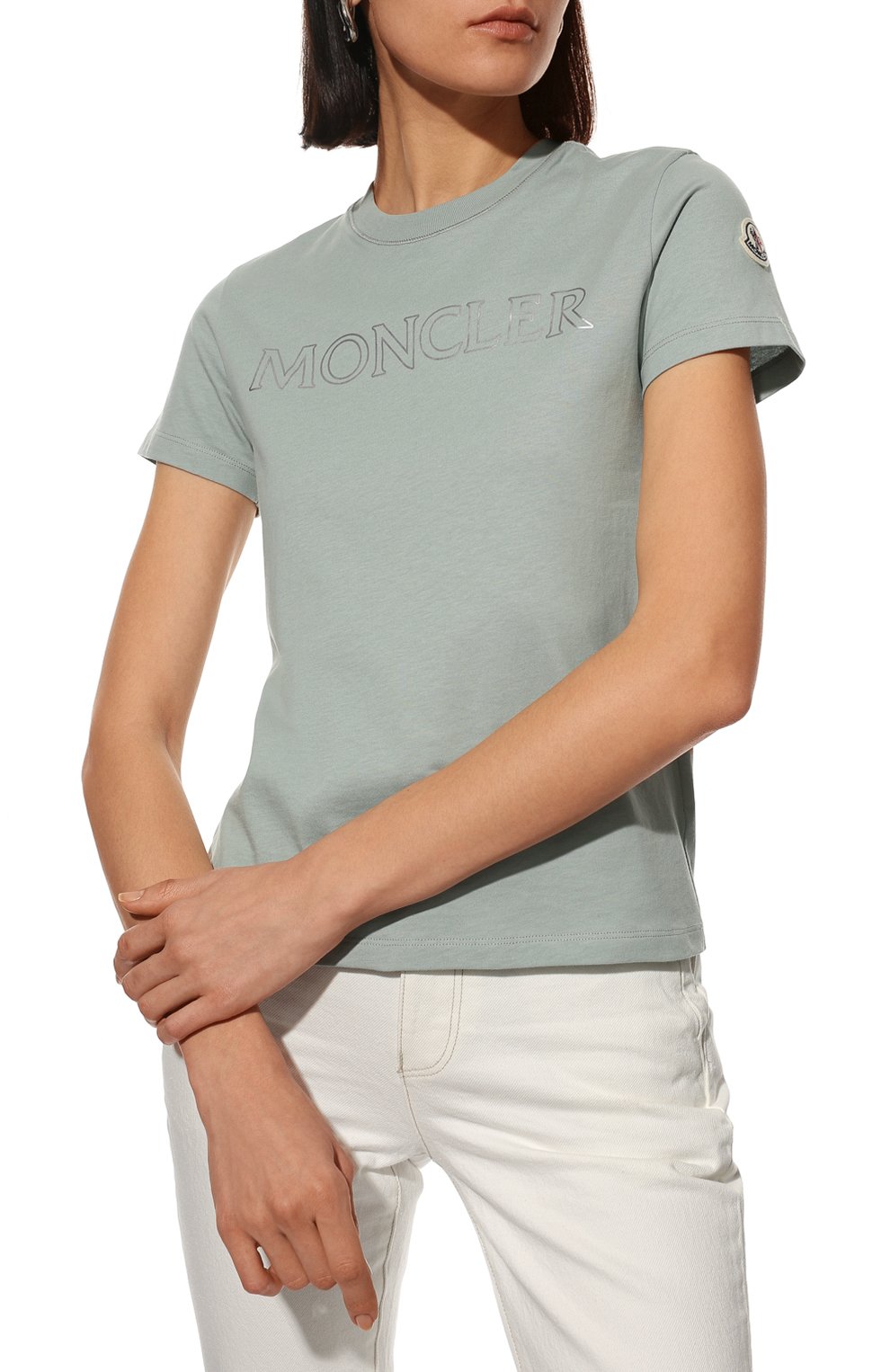 Хлопковая футболка MONCLER, арт. H1-093-8C000-13-829FB, фото 3