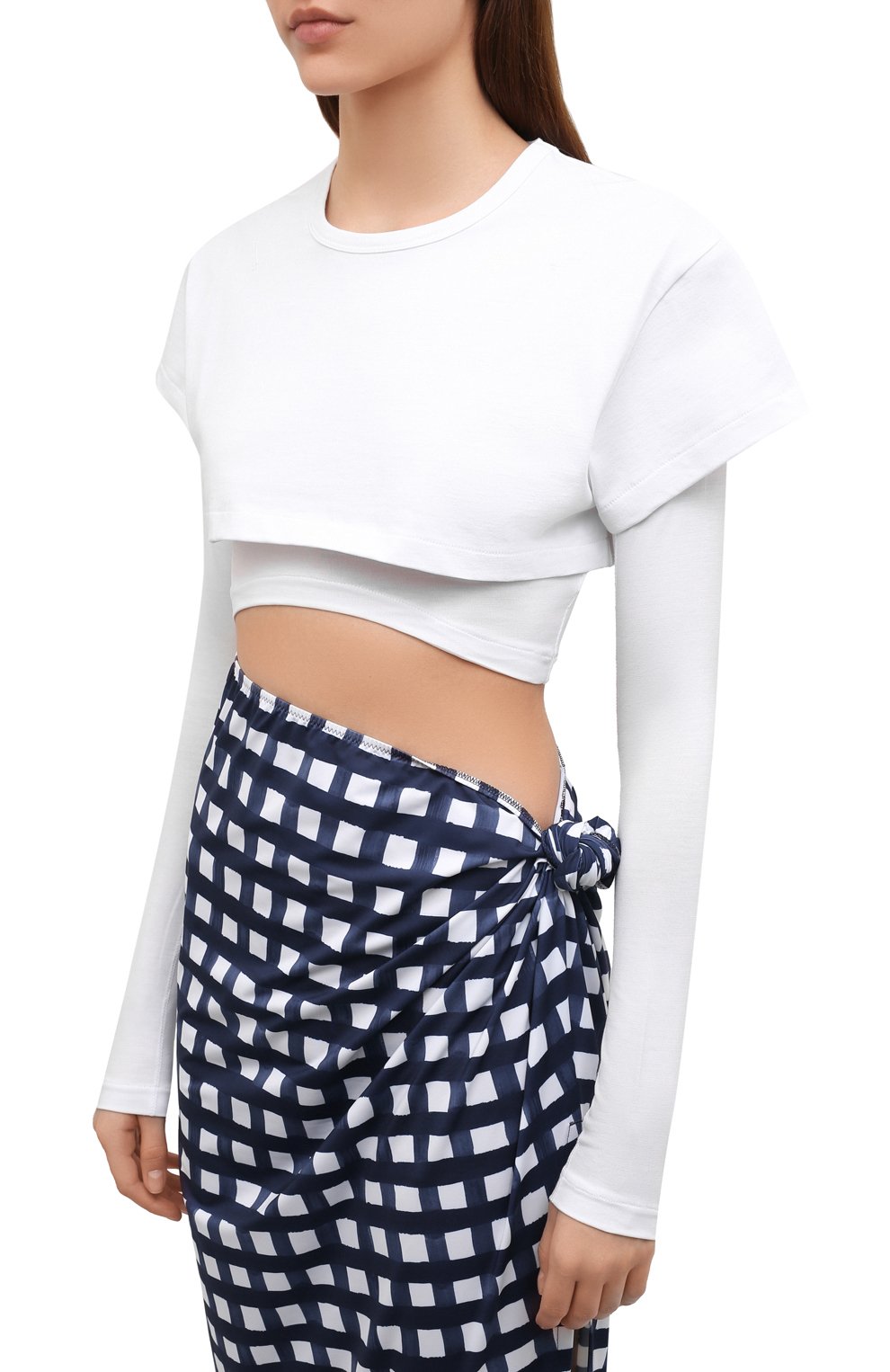 Топ JACQUEMUS белого цвета по цене 24950 руб., арт. 213JS100-2450, фото 3 Топ JACQUEMUS, арт. 213JS100-2450, фото 3