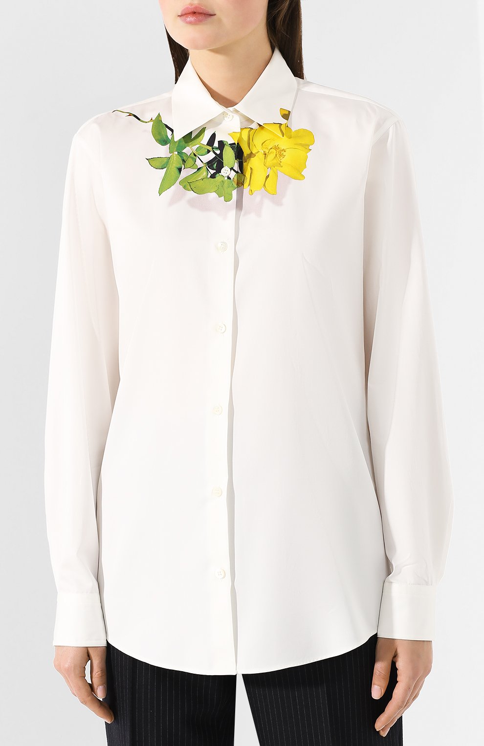 Хлопковая рубашка DRIES VAN NOTEN, арт. 192-10742-8416, фото 3