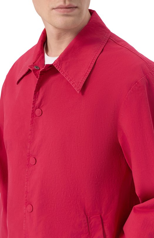 Хлопковая куртка-рубашка Dries Van Noten 020576/3321 Розовый  020576/3321 Фото 5