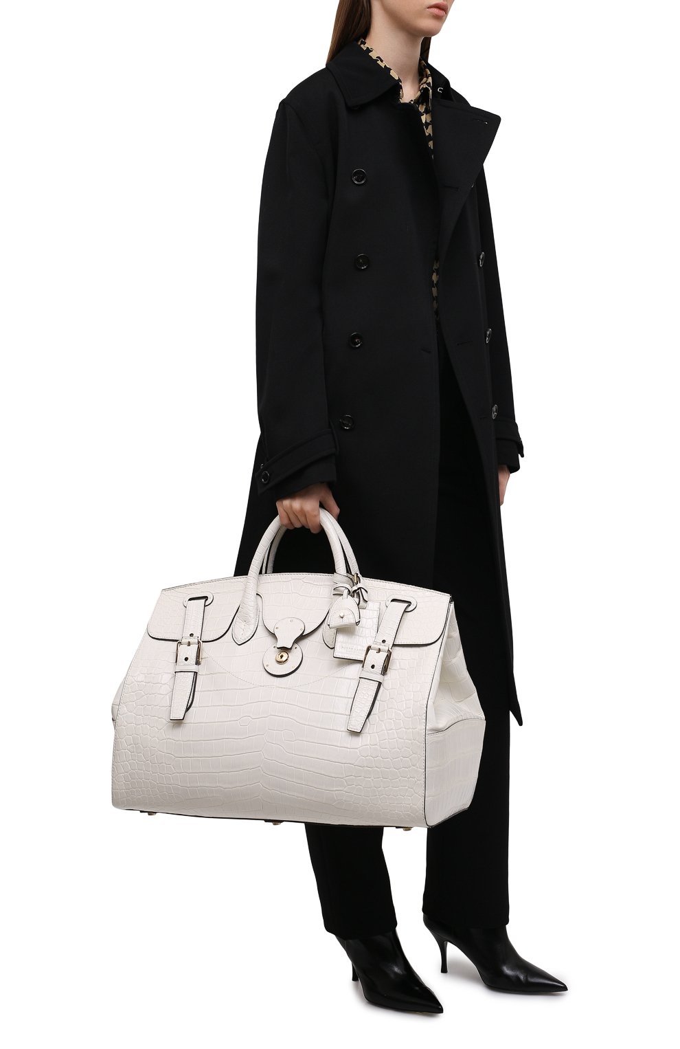 Сумка cooper из кожи крокодила RALPH LAUREN, арт. 435867830/CP0R, фото 3