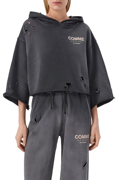 Хлопковое худи COMME DES FUCKDOWN, арт. CFABW01235, фото 3