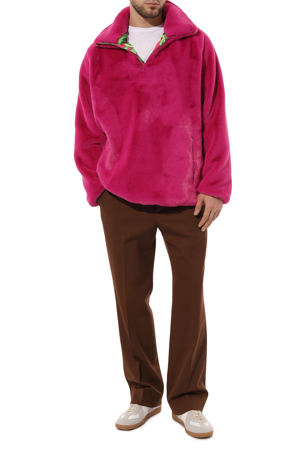 Толстовка из экомеха D.SIMACHEV фуксия цвета по цене 80000 руб., арт. ХРМ01012302/00012-00009, фото 2 Толстовка из экомеха D.SIMACHEV, арт. ХРМ01012302/00012-00009, фото 2