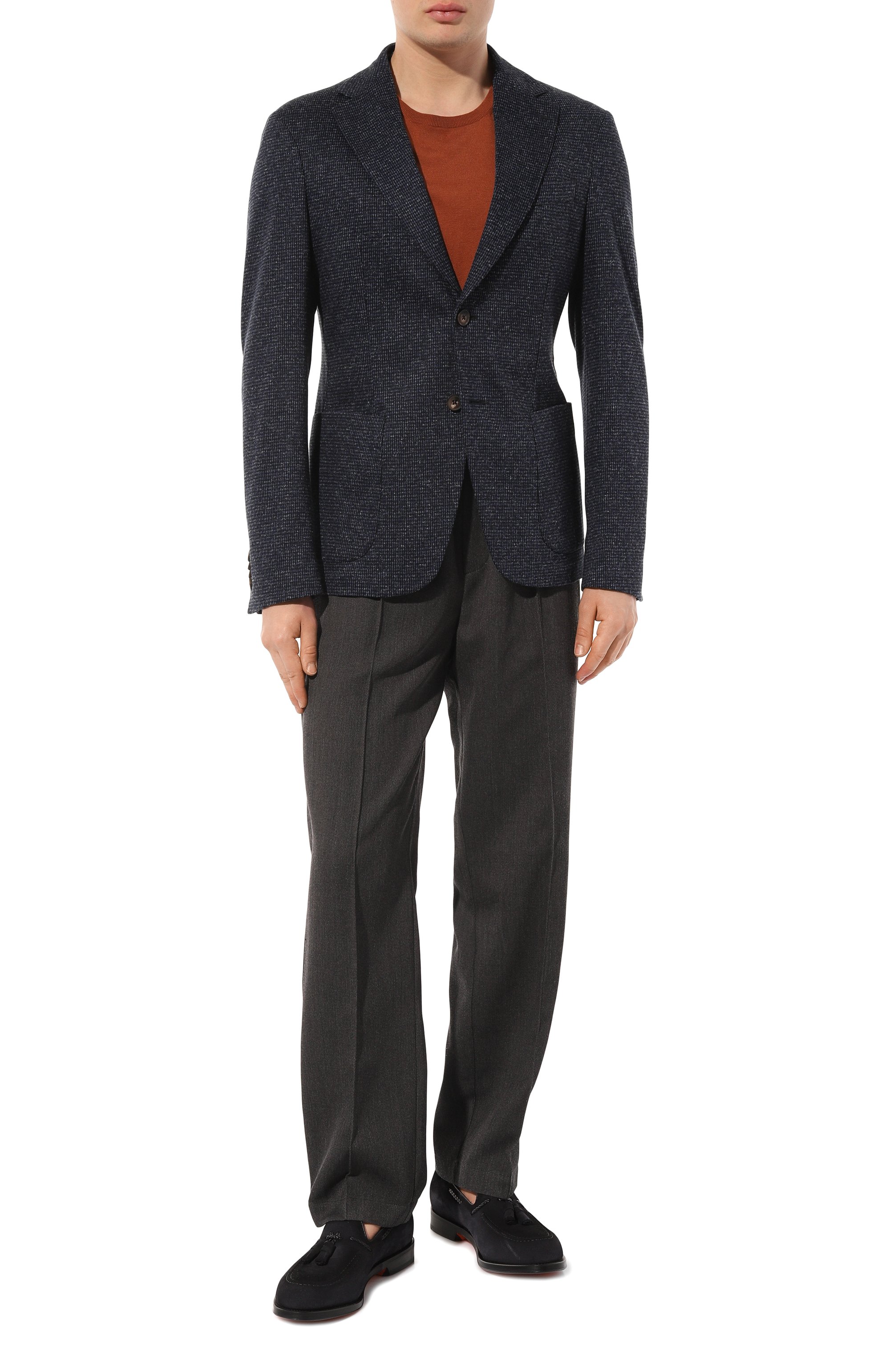 Замшевые лоферы hill SANTONI, арт. MCHG18101PC6SSG5, фото 2