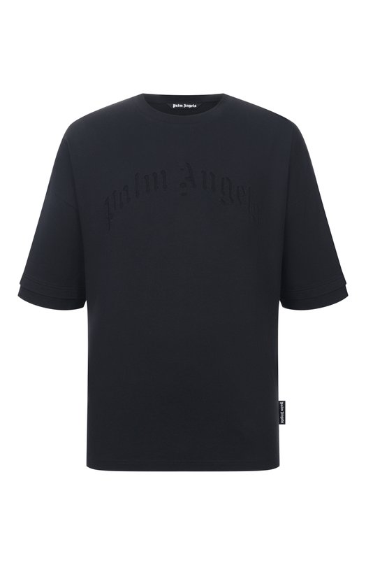 Хлопковая футболка Palm Angels PMAA10QS26JER001 Чёрный PMAA10QS26JER001