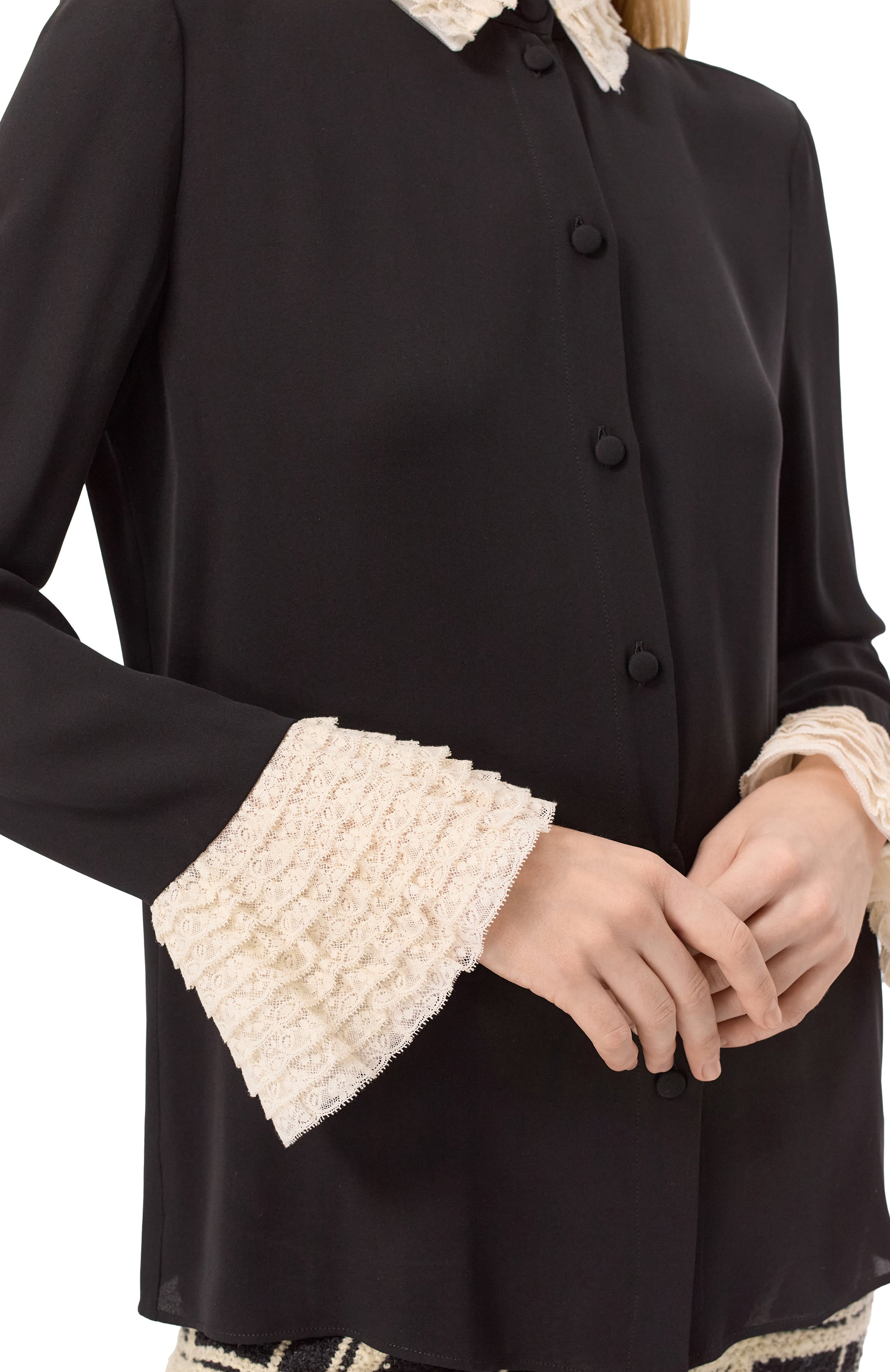 Шелковая блузка VALENTINO, арт. 6B3AB7321MH, фото 5