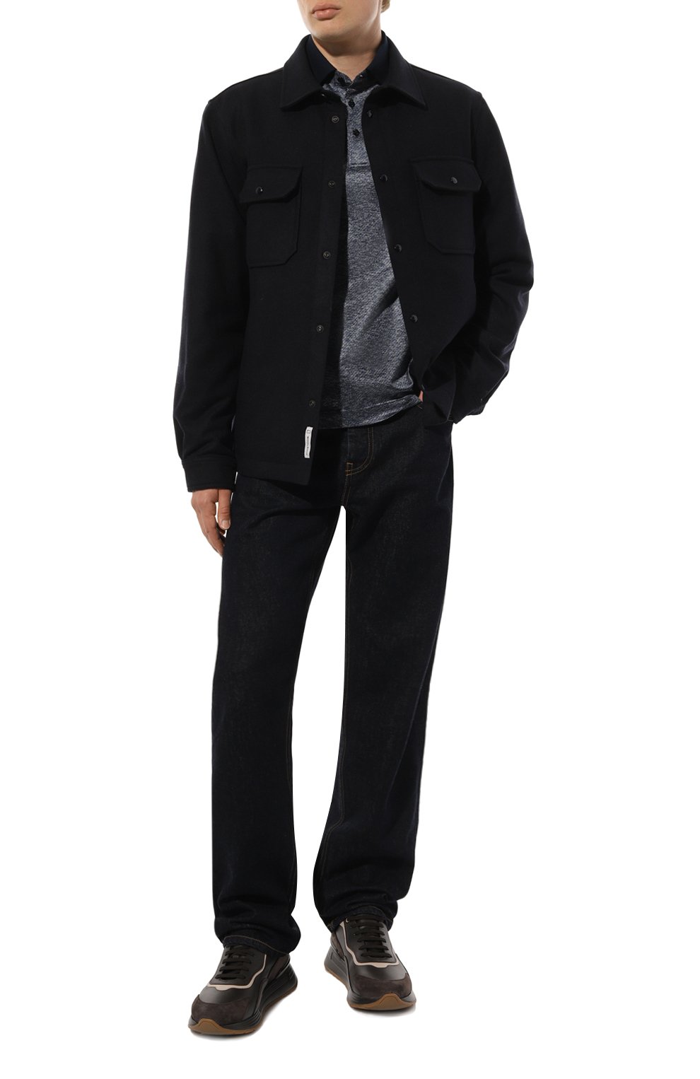 Поло из шелка и хлопка ZILLI, арт. KBP002ZS56095ZS0SE738, фото 2