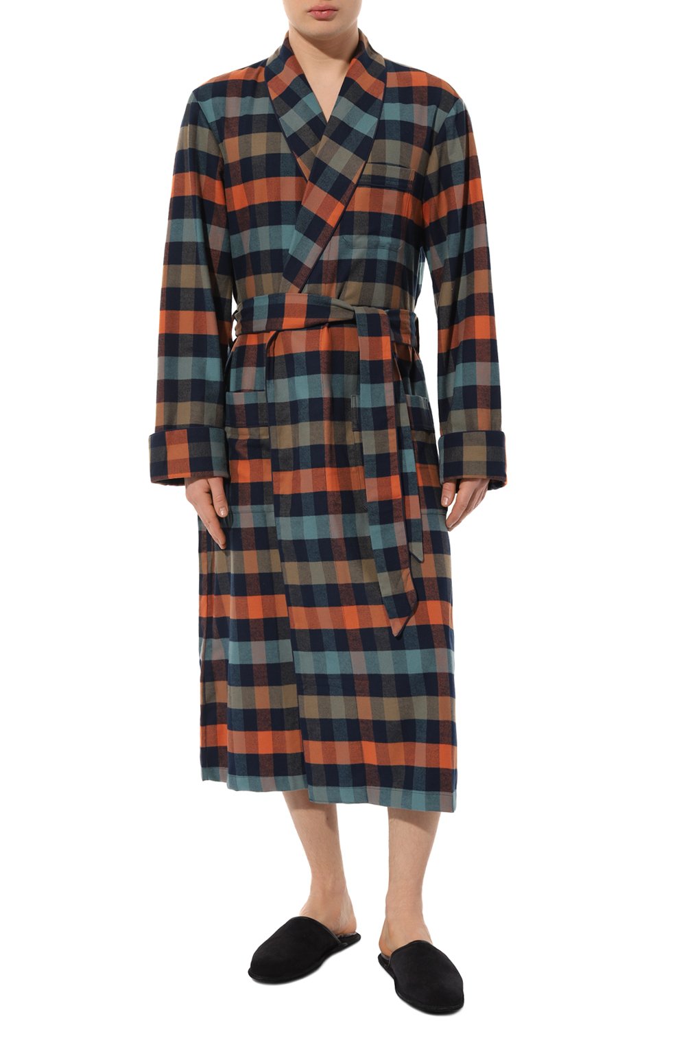 Хлопковый халат DEREK ROSE, арт. 5505-KELB040, фото 3