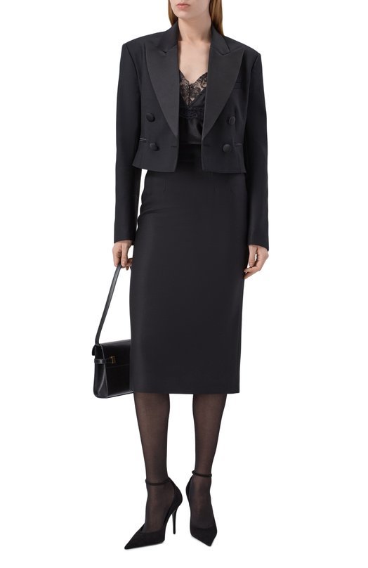 Шерстяной жакет Shervarli JB23-0004 Чёрный  JB23-0004 Фото 2