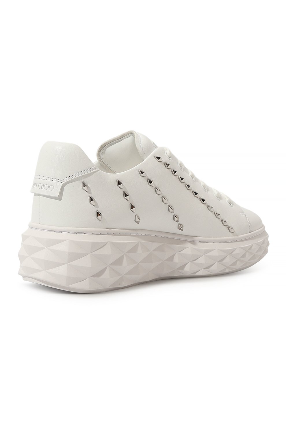 Кожаные кеды diamond JIMMY CHOO, арт. DIAM0ND LIGHT MAXI/F/AQF, фото 5