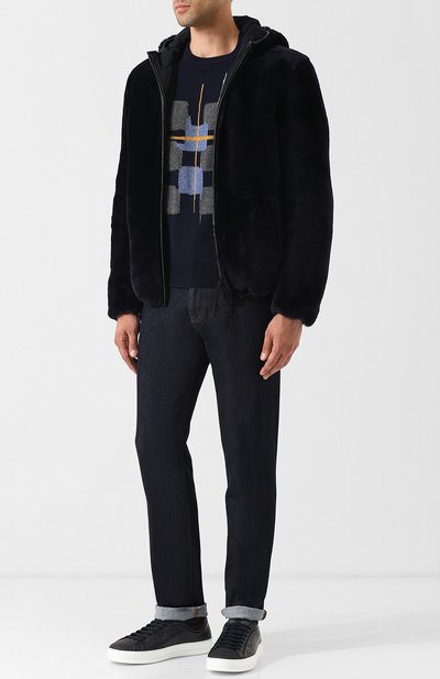 Двусторонняя меховая куртка на молнии с капюшоном EMPORIO ARMANI, арт. 11B15P/11P15, фото 2