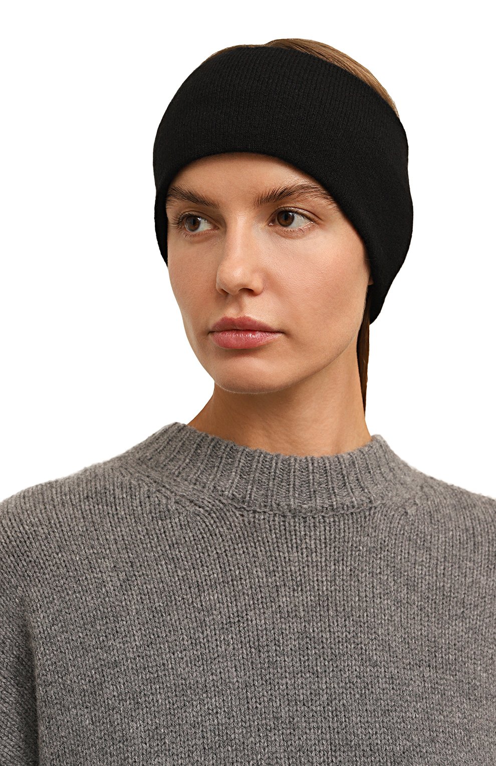 Шерстяная повязка на голову meo CANOE черного цвета по цене 7340 руб., арт. 4401310, фото 2 Шерстяная повязка на голову meo CANOE, арт. 4401310, фото 2