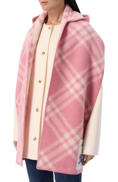 Шерстяной шарф BURBERRY розового цвета по цене 130000 руб., арт. 8114136, фото 2 Шерстяной шарф BURBERRY, арт. 8114136, фото 2