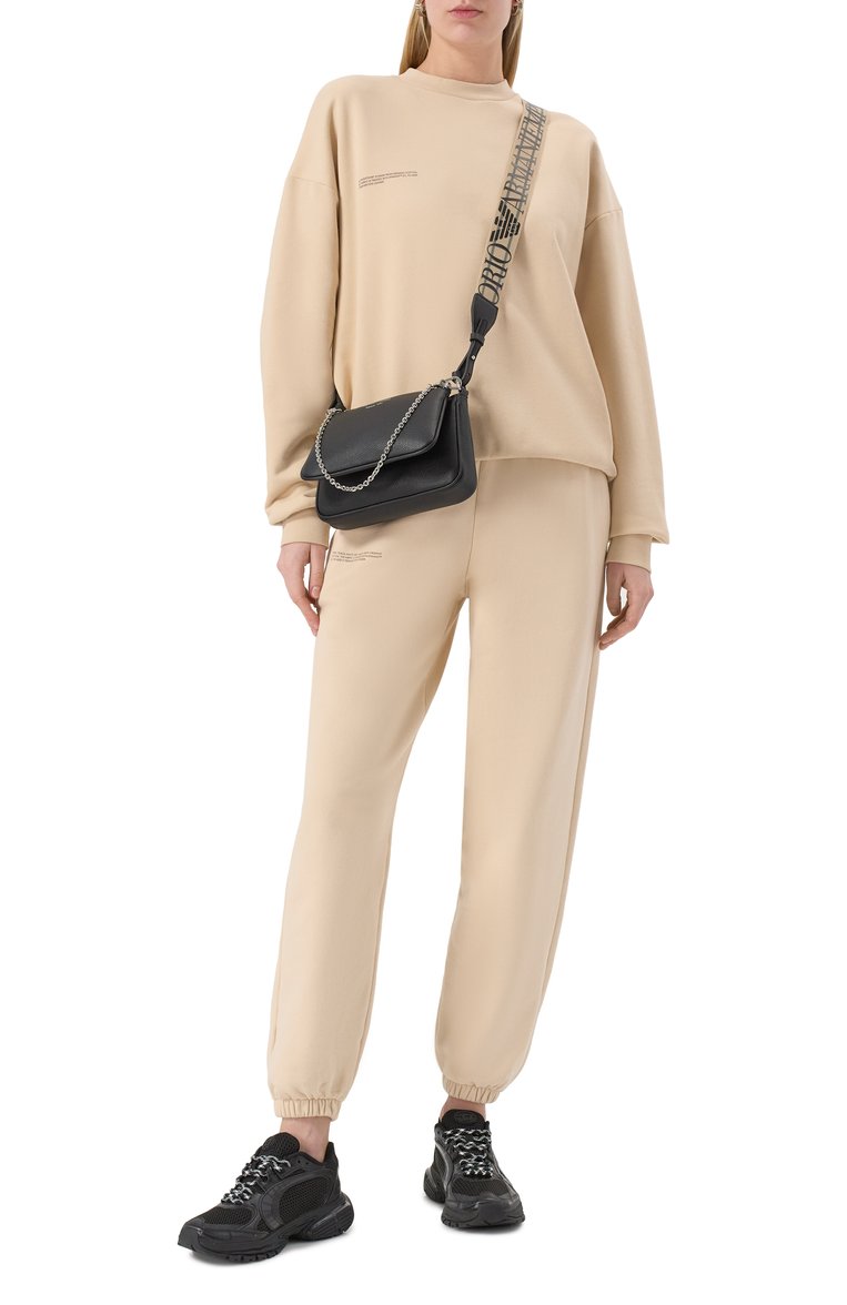 Женская сумка EMPORIO ARMANI черного цвета, арт. EW000540/AF12103 | Фото 7 (Размер: small; Ремень/цепочка: На ремешке; Материал: Экокожа; Автоматизация состава: Проставлено; Автоматизация ТО: Проставлено)