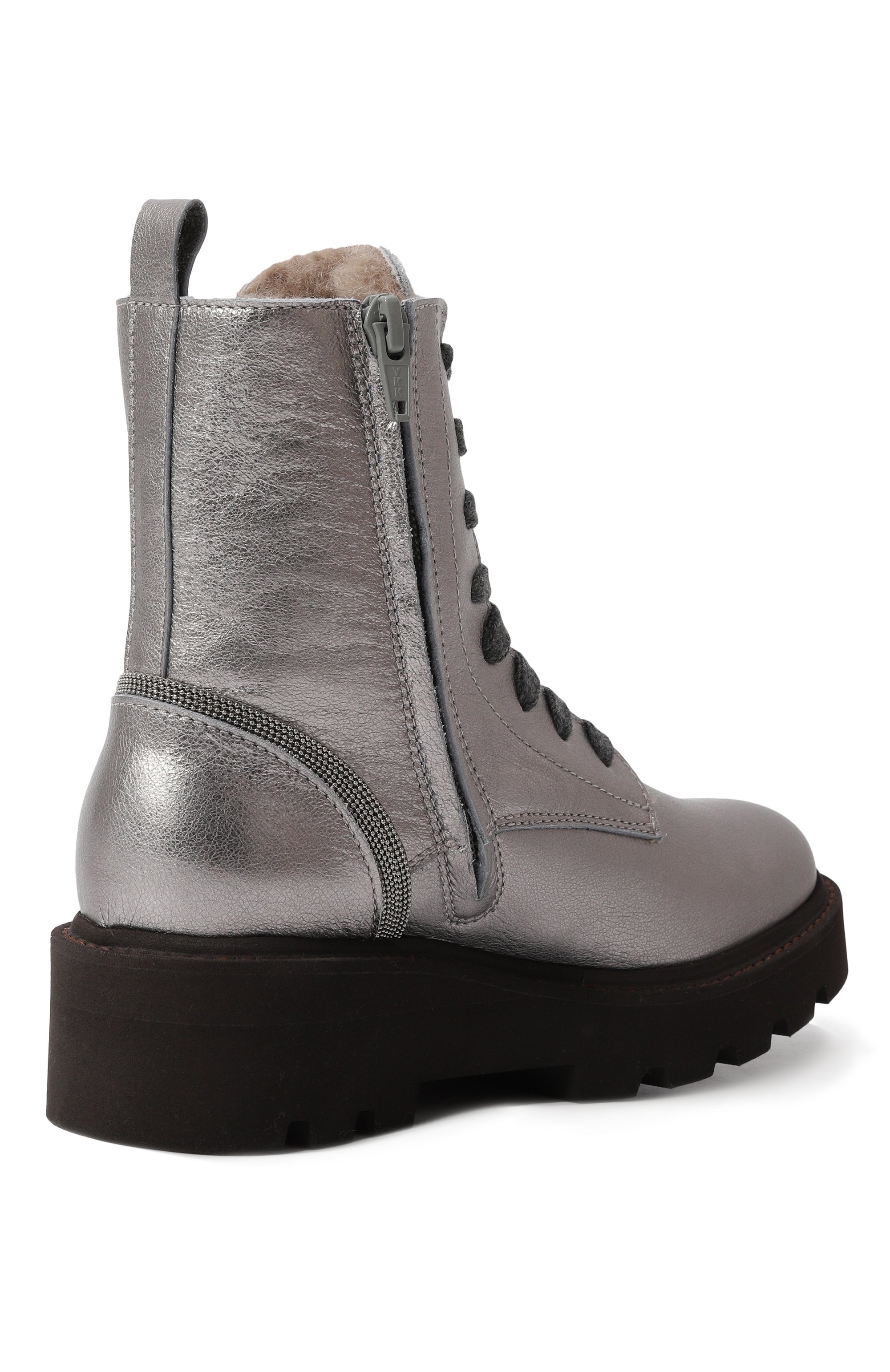 Кожаные ботинки BRUNELLO CUCINELLI, арт. BZLMNZG401, фото 3