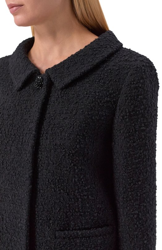 Твидовый жакет Valentino 8B3CE3YP/9VM Чёрный  8B3CE3YP/9VM Фото 5