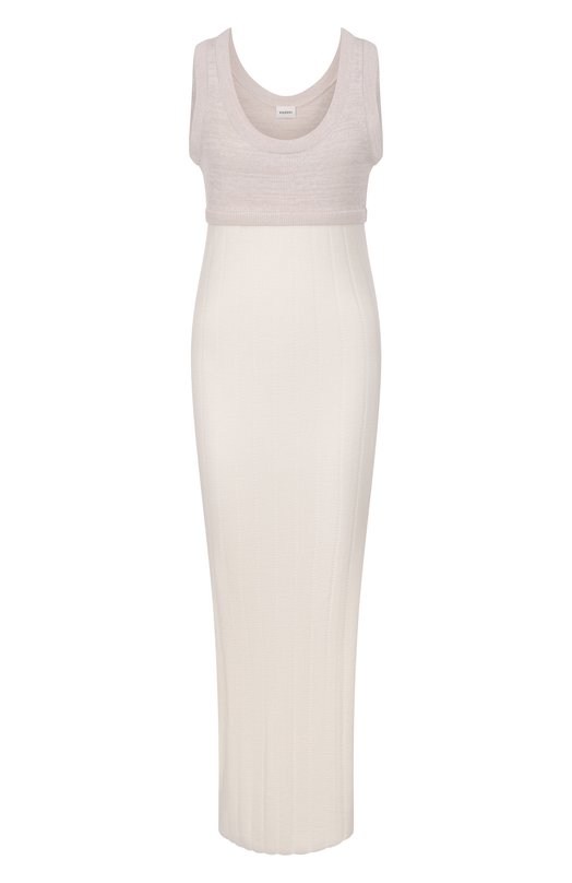 Шерстяное платье Yuzefi LENA-TUCKSTITCH MAXI DRESS/KNIT Кремовый LENA-TUCKSTITCH MAXI DRESS/KNIT