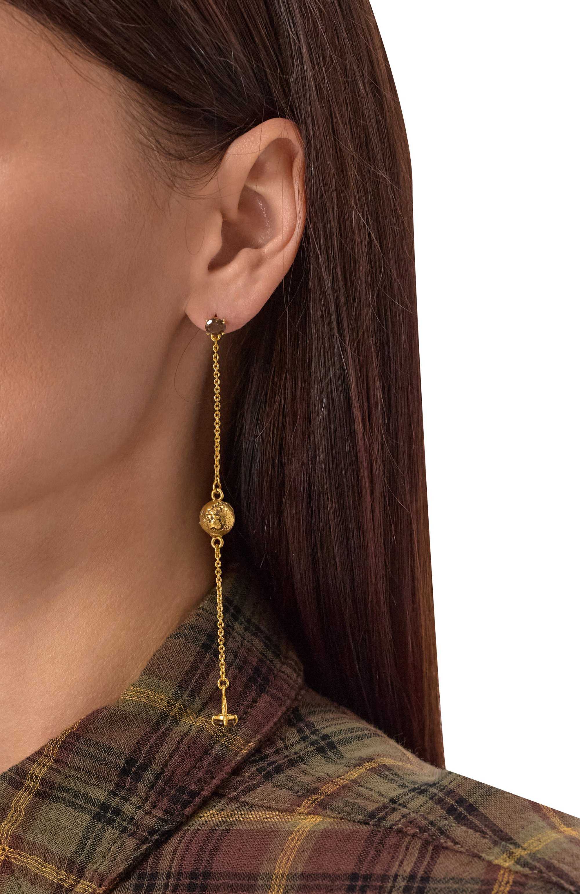 Серьги врата льва MIDGARD PARIS золотого цвета по цене 28000 руб., арт. 5848 G, фото 2 Серьги врата льва MIDGARD PARIS, арт. 5848 G, фото 2