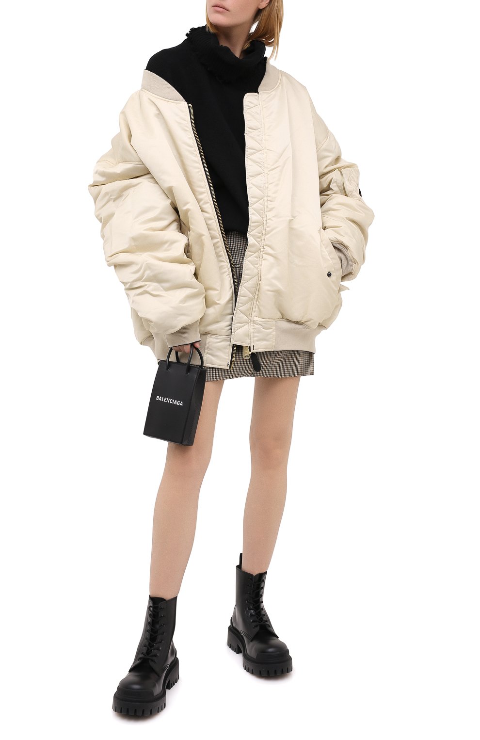 Двусторонний бомбер VETEMENTS, арт. WAH21JA001 1307/BLACK/WHITE, фото 3