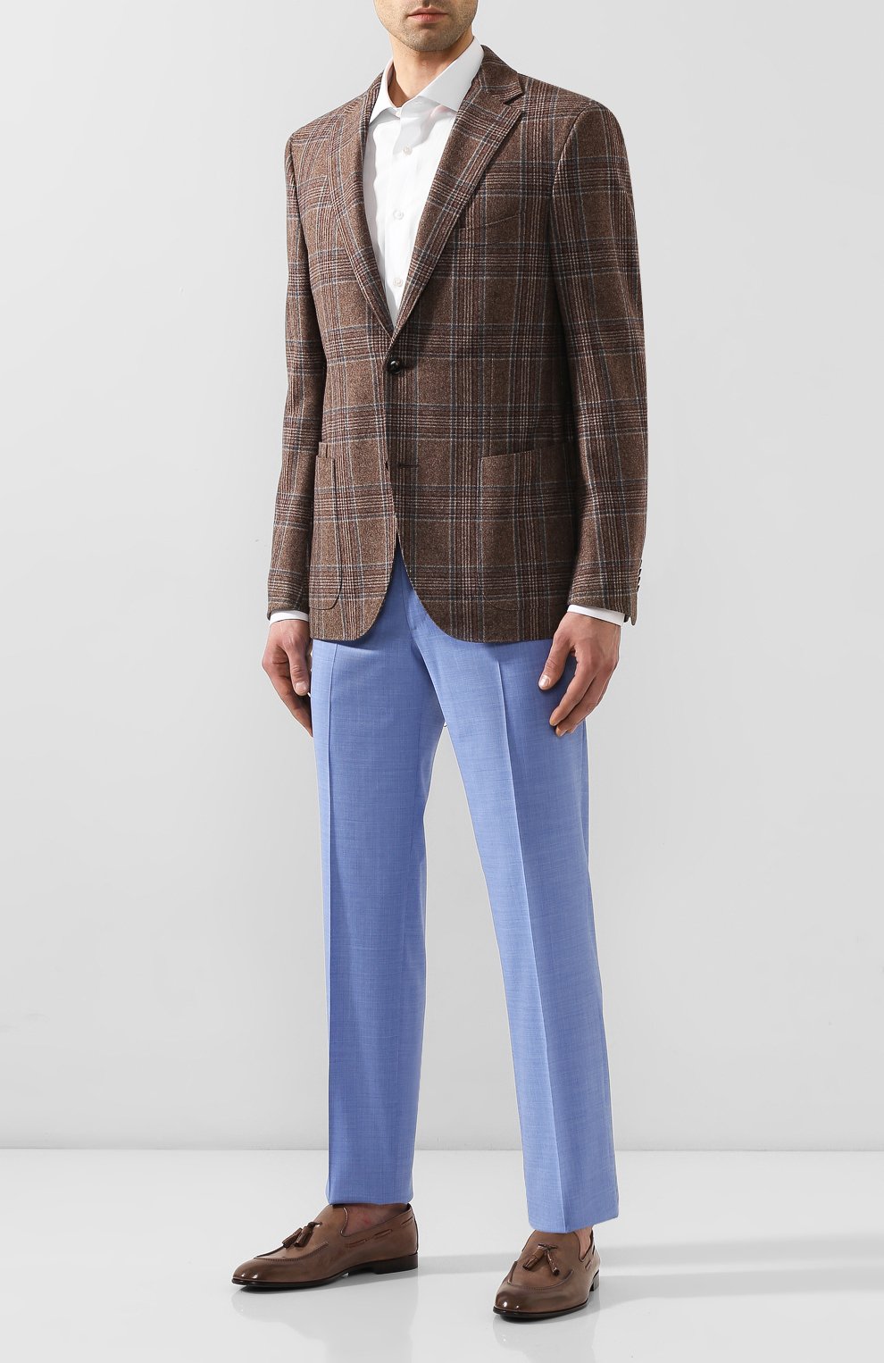 Кожаные лоферы BRUNELLO CUCINELLI коричневого цвета по цене 97300 руб., арт. MZUT0DZ873, фото 2 Кожаные лоферы BRUNELLO CUCINELLI, арт. MZUT0DZ873, фото 2