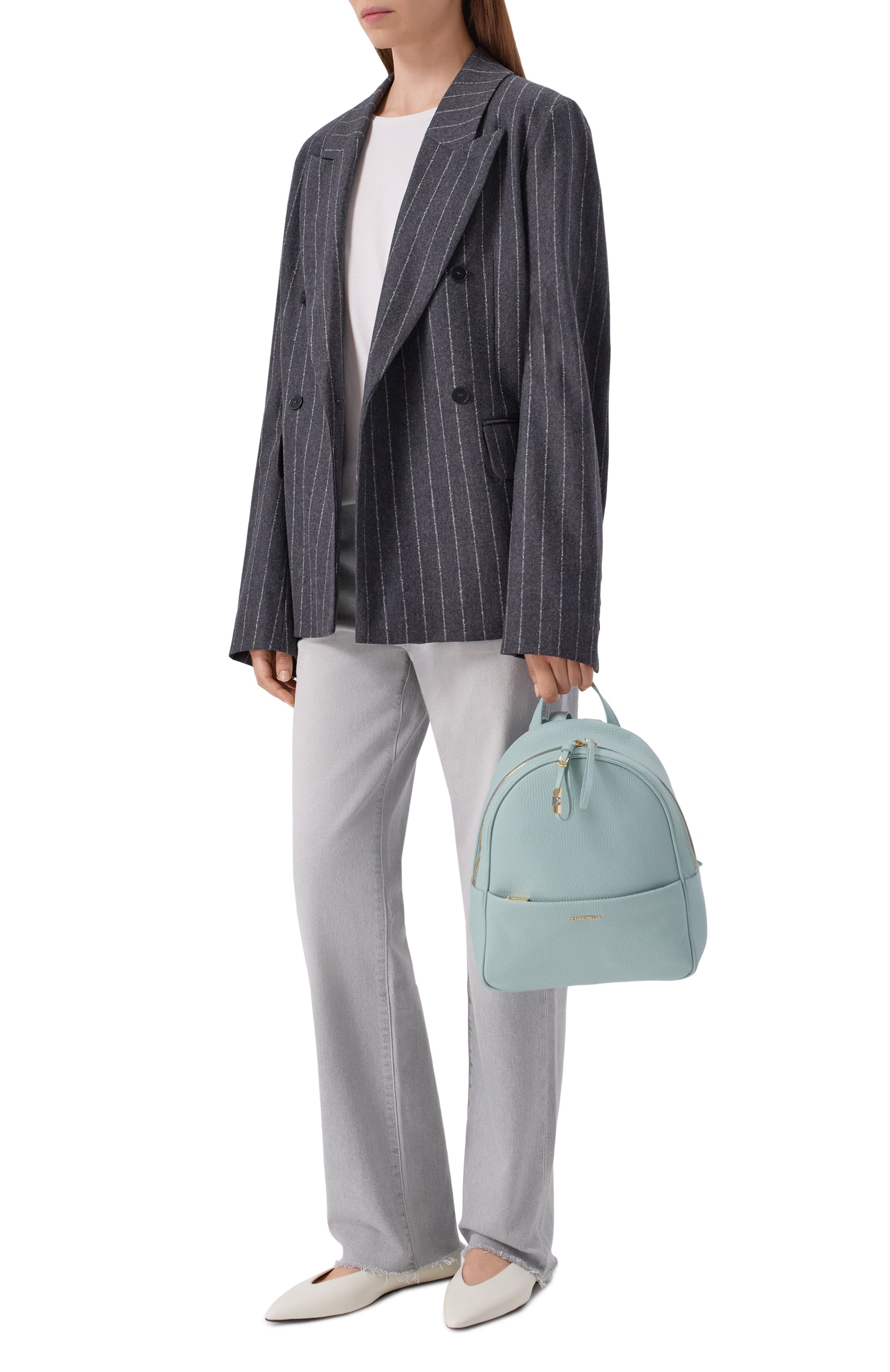 Рюкзак nory COCCINELLE бирюзового цвета по цене 36225 руб., арт. E1 U45 14 02 01, фото 3 Рюкзак nory COCCINELLE, арт. E1 U45 14 02 01, фото 3