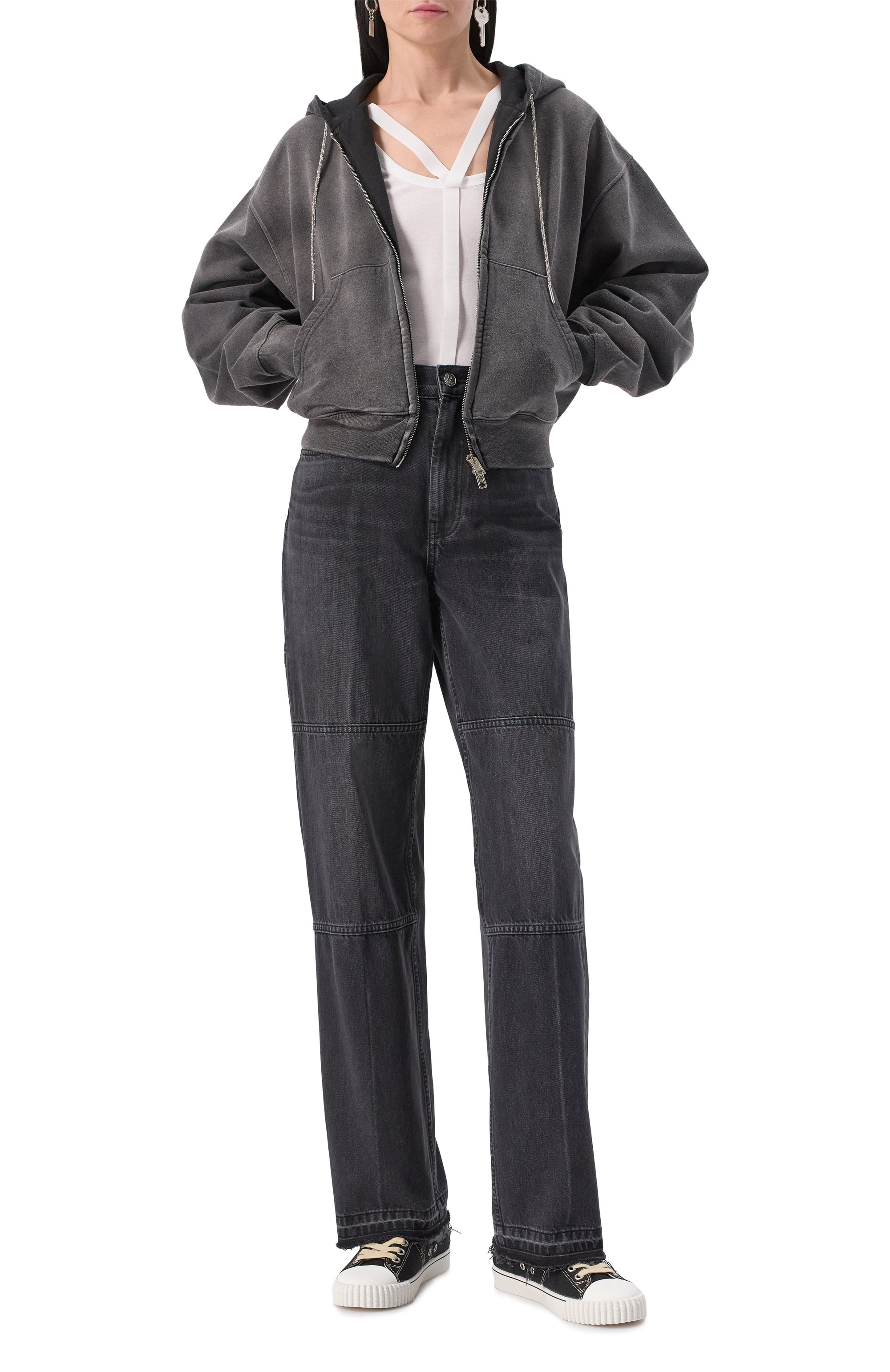 Хлопковая толстовка ALEXANDERWANG.T, арт. 4CC1252112, фото 2