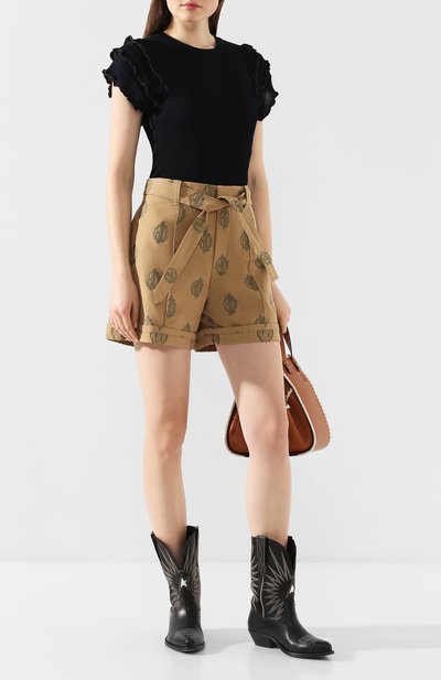 Хлопковые шорты CHLOÉ, арт. CHC20SSH21312, фото 2