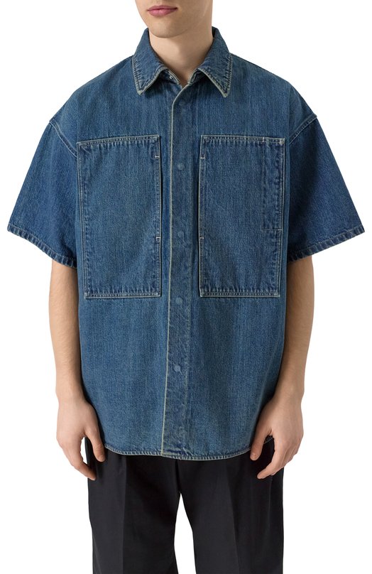 Джинсовая рубашка Jil Sander J47DL0168-J45291 Синий  J47DL0168-J45291 Фото 3