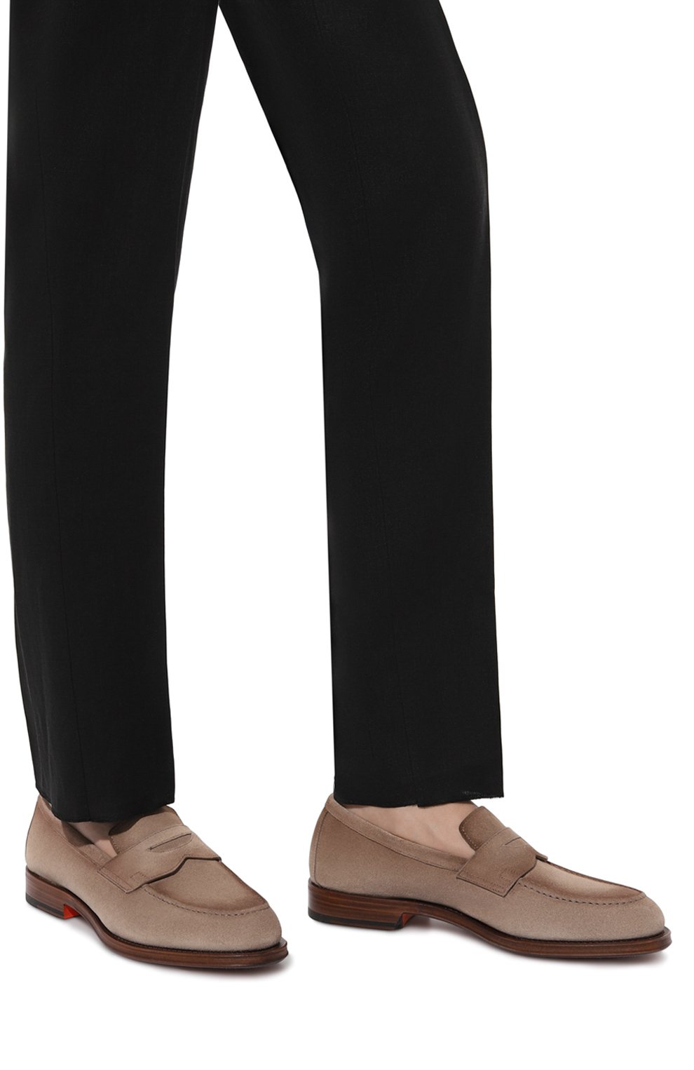 Замшевые пенни-лоферы hill SANTONI, арт. MCHG18750PC6SSG5E82, фото 3