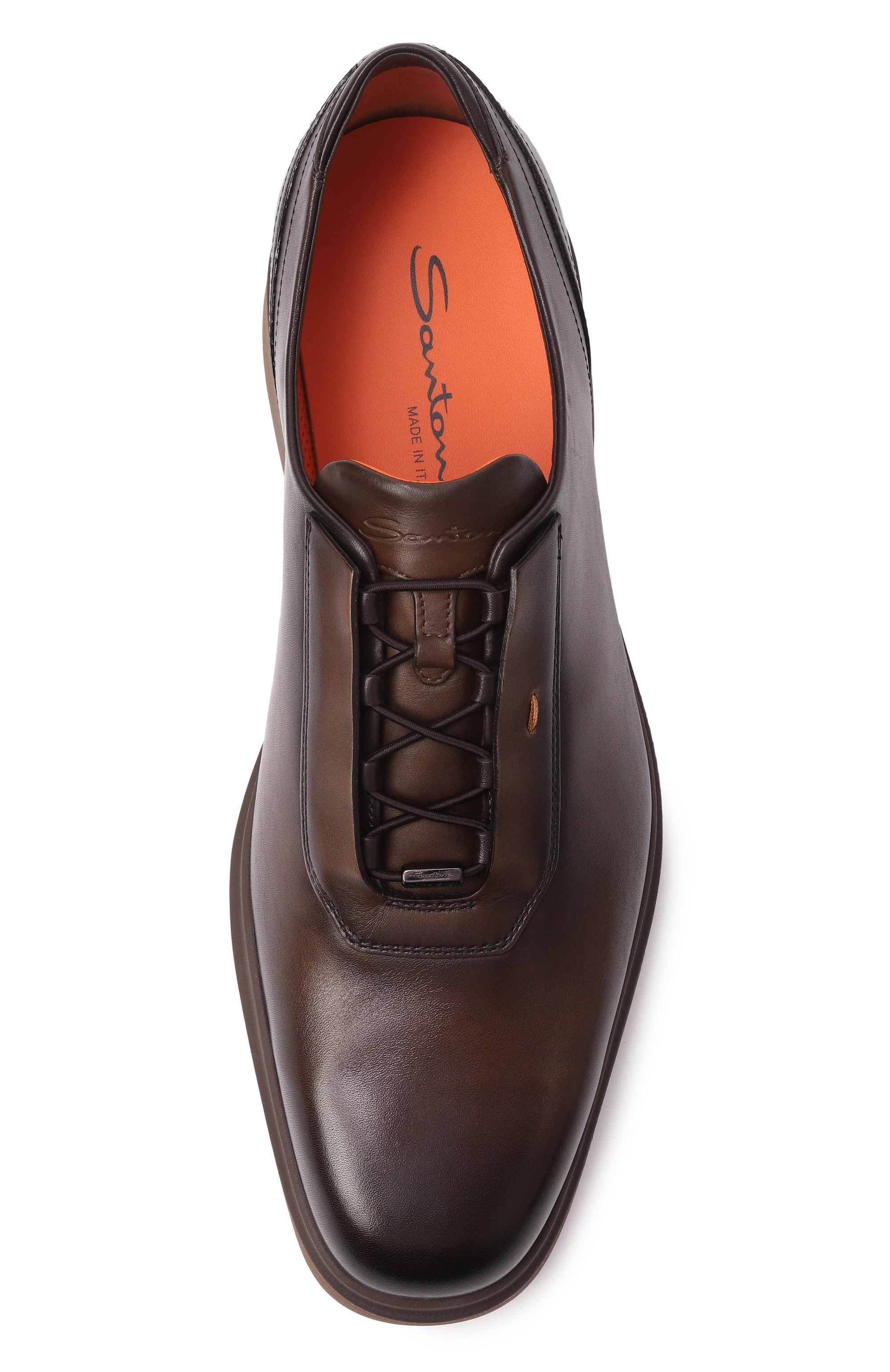 Кожаные оксфорды easy nova SANTONI, арт. MGEG19170TTAXLAS, фото 6