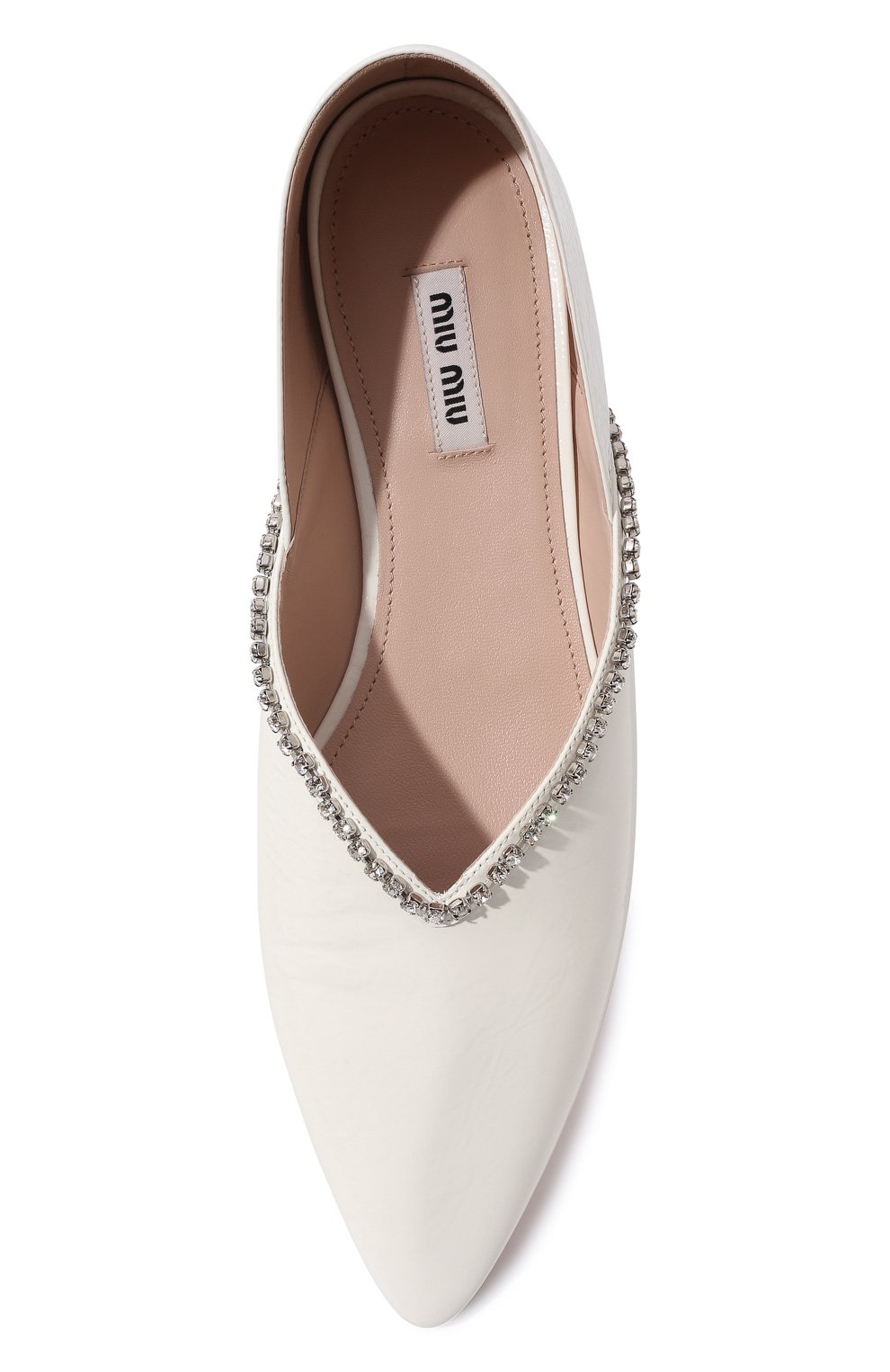 Кожаные балетки MIU MIU, арт. 5F435D-XYE-F0009-005, фото 6
