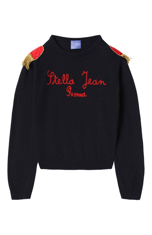 

Свитер из шерсти и вискозы Stella Jean Kids, Синий