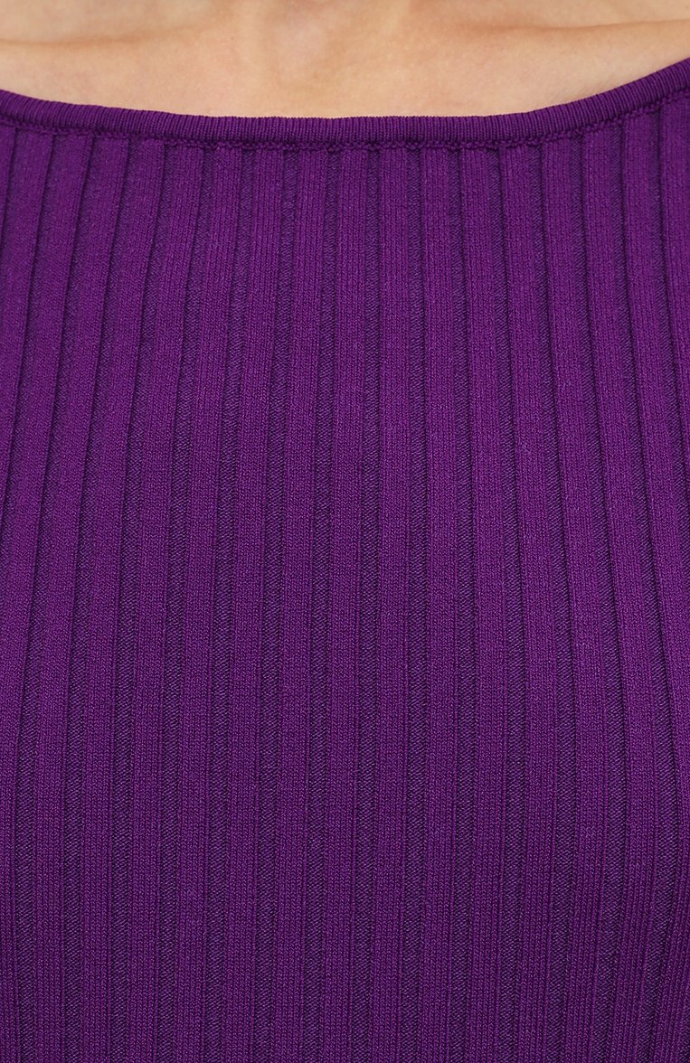 Женское платье SOLACE LONDON фиолетового цвета, арт. 0S30009A | Фото 5 (Длина Ж (юбки, платья, шорты): Мини; Материал внешний: Вискоза; Рукава: Длинные; Стили: Гламурный; Кросс-КТ: Трикотаж; Случай: Вечерний; Женское Кросс-КТ: Платье-одежда; Драгоценные камни: Проставлено; Материал сплава: Простав�лено)