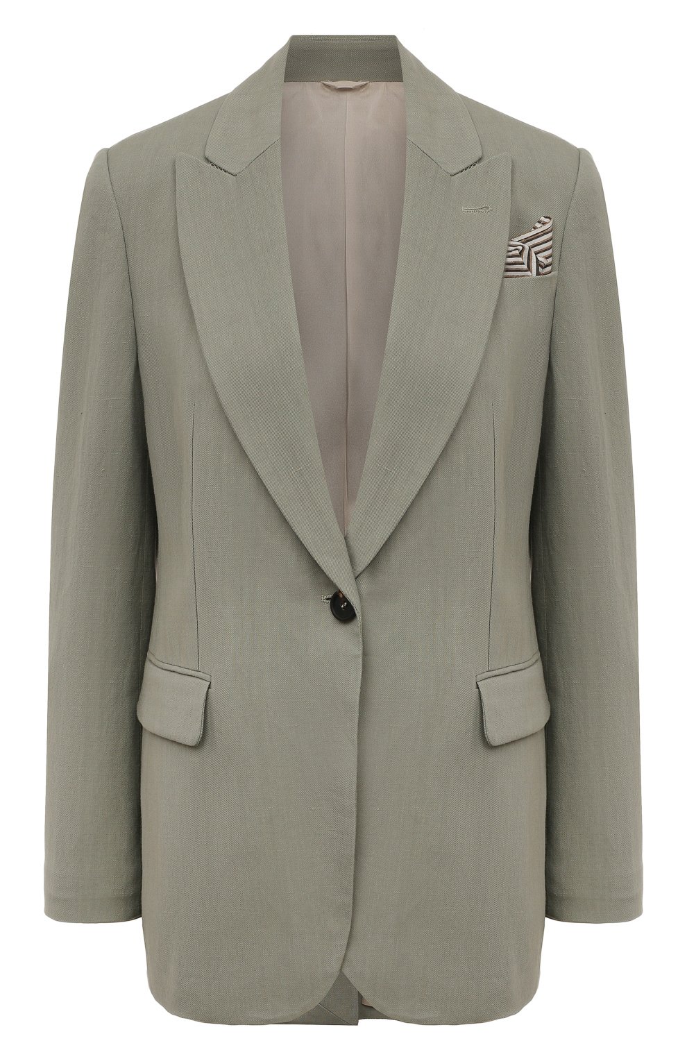 Жакет из вискозы и льна BRUNELLO CUCINELLI, арт. MH1262333, фото 1