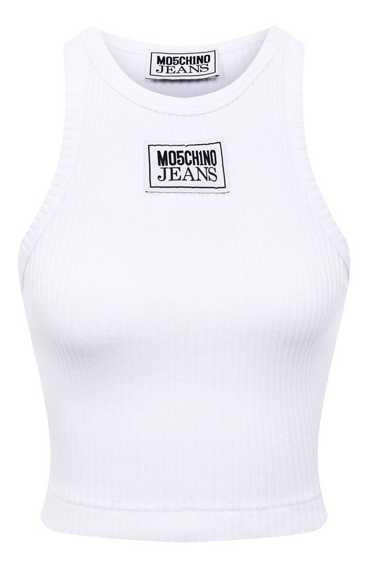 

Хлопковая майка M05CH1NO Jeans, Белый
