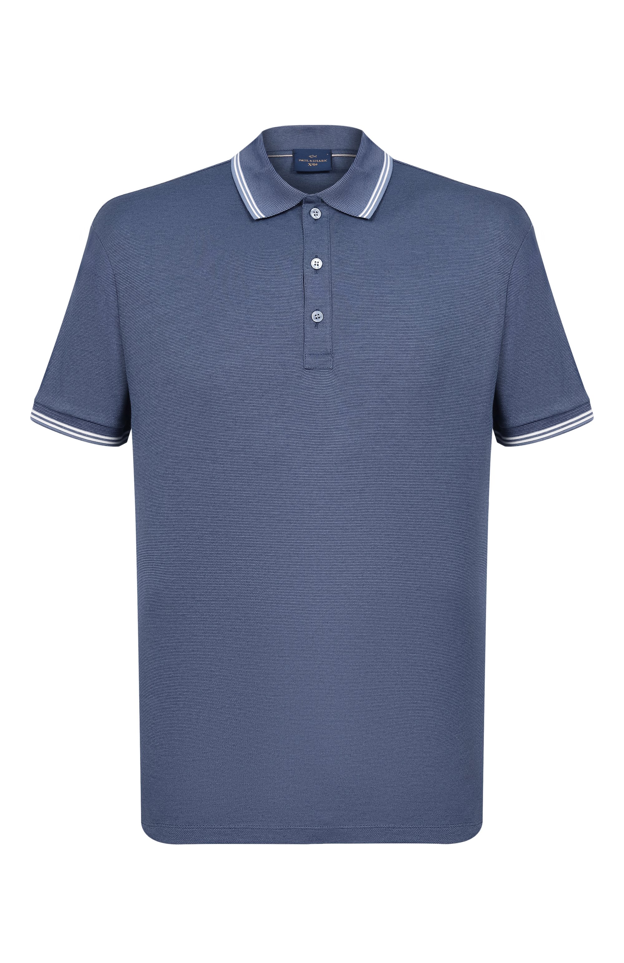 Поло из хлопка и лиоцелла PAUL&SHARK, арт. 26411256_001, фото 1